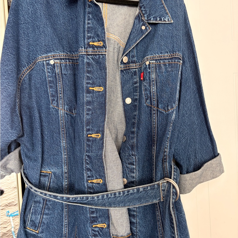 Levis jacket belted denim